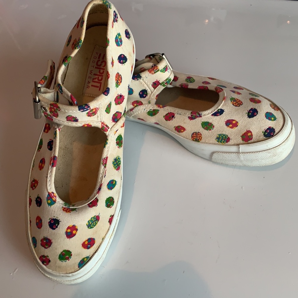 Esprit picnic ladybug shoes Mary Janes 1.5 1 1/2